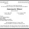 Binder Anna Maria 1938-2009 Todesanzeige